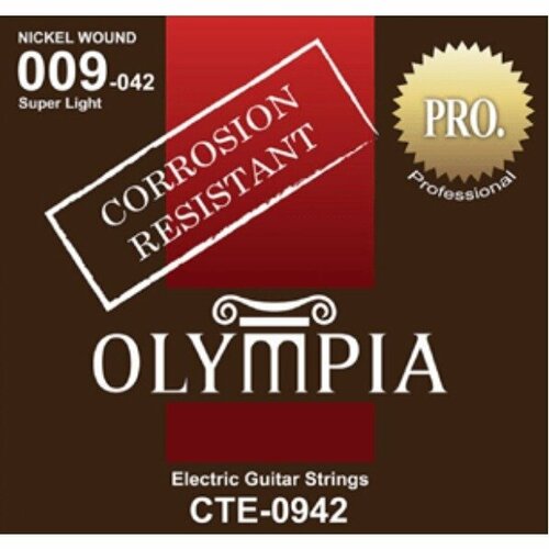 Струны для электрогитары Olympia CTE0942 струны для электрогитары olympia egs350