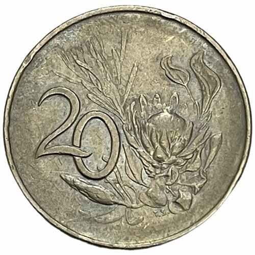 Южная Африка (ЮАР) 20 центов 1965 г. (Suid Afrika) (2) южная африка юар 5 центов 1965 г suid afrika 2
