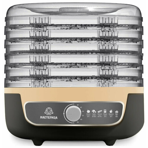 Сушилка для овощей 3 в 1 Мастерица EFD-1004VM с функциями приготовления йогурта и десертов серо-бежевый 609900₽