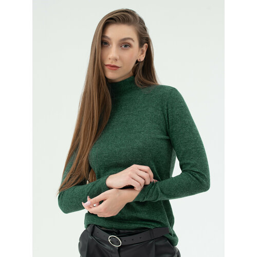 фото Водолазка челеби-текстиль, размер 52-54, зеленый
