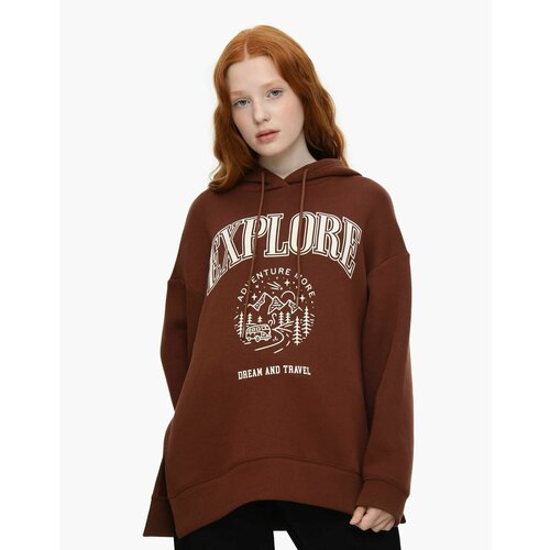 фото Толстовка gloria jeans, размер 8-10л/134-140, коричневый