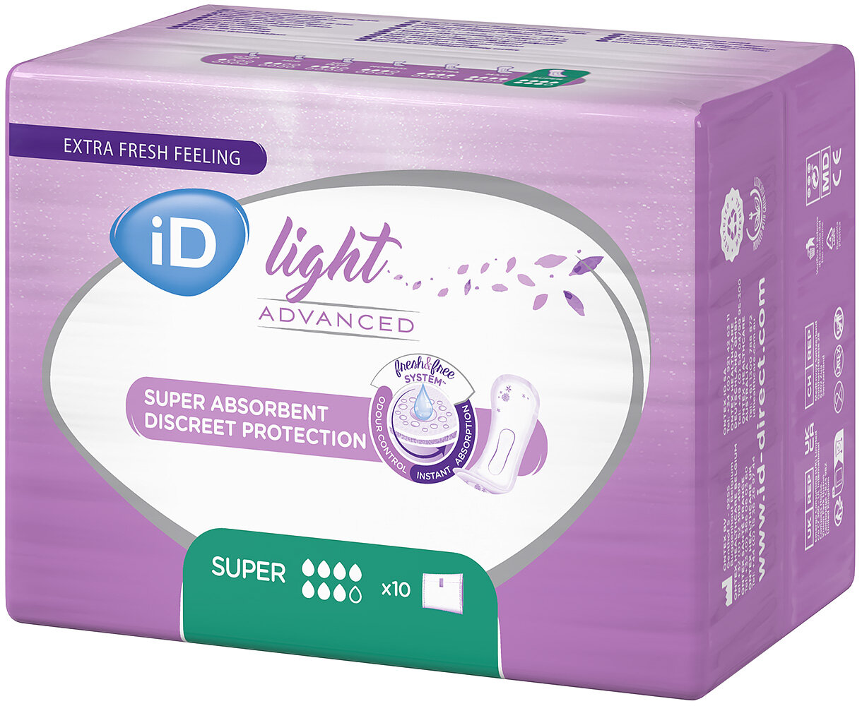 Прокладки iD Light Advanced Super, 10 шт.