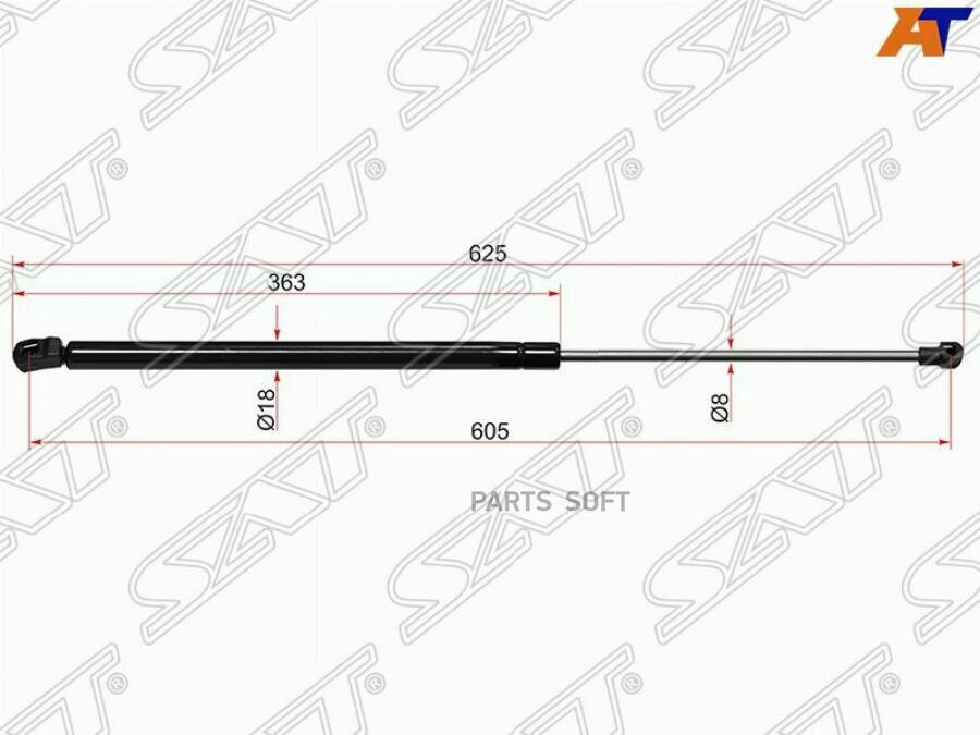 ST95472696 SAT Амортизатор крышки багажника CHEVROLET CRUZE 09- (HB)