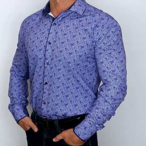 фото Рубашка bossado, размер l, синий