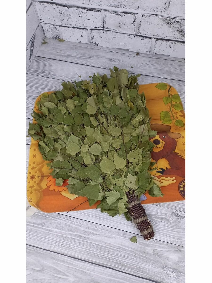 фото Веник для бани и сауны березовый