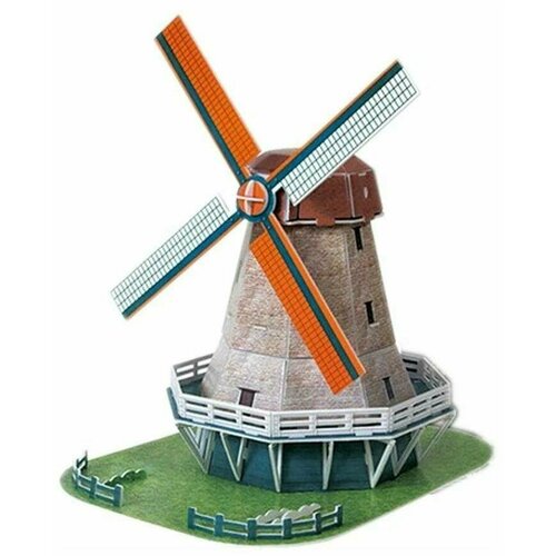 3D пазл макет Голландская мельница 45 деталей