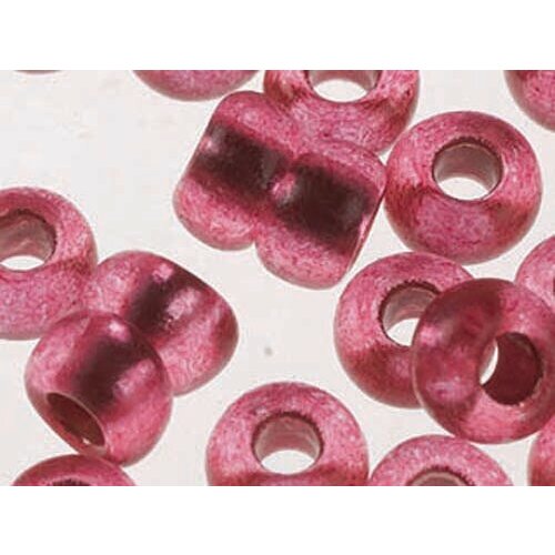 Бисер Preciosa 08298 Кристалл окрашенный розово-красный с серебряной линией 100 23 мм 5 г цена за 2 уп 328₽