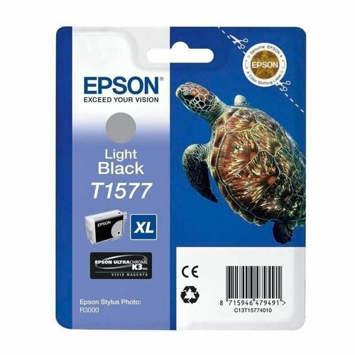 Картридж струйный Epson T1577 XL grey