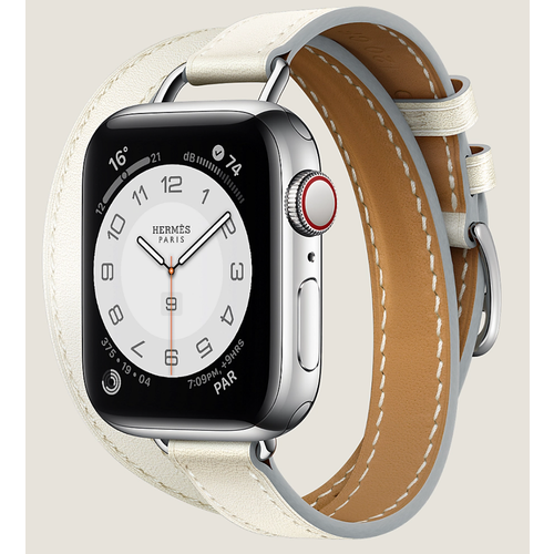 Apple Watch Herms Series 9 GPS Cellular 41mm Stainless Steel Case with Blanc Double Tour Attelage 22995000₽