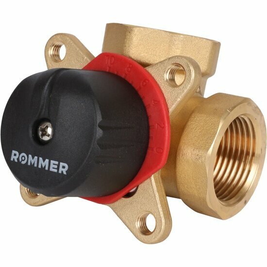 Трехходовой ходовой смесительный клапан Rommer , 1 KVs 10. RVM-0003-010025