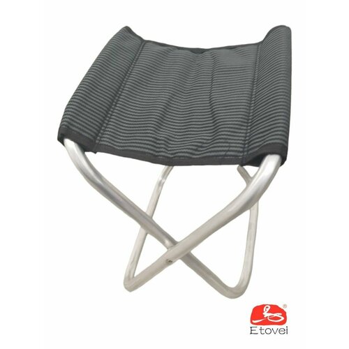 Стул складной туристический, табурет для рыбалки, раскладной стул для природы серый