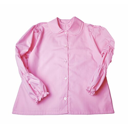 Школьная блуза, размер 116/60, розовый