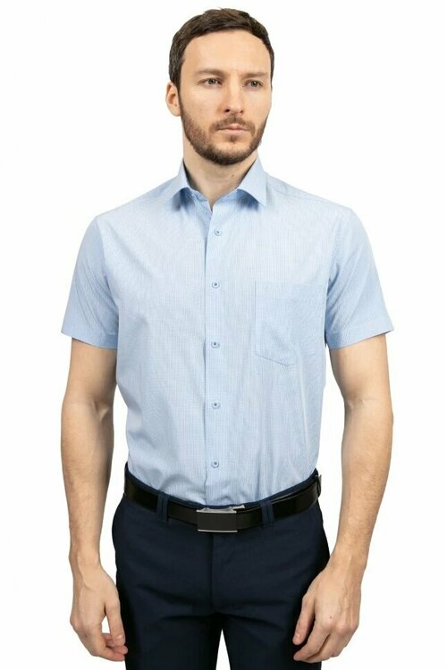 Рубашка GroStyle, размер 44/182, голубой