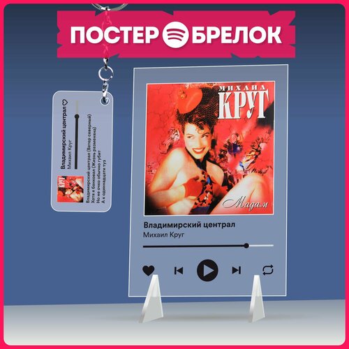 Постеры spotify брелок репер Михаил Круг подарочный набор