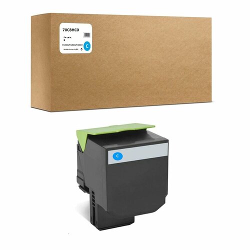 Картридж 70C8HC0 для Lexmark CS310/CS410/CS510 708HC 3K Cyan Compatible (совместимый) тонер чип 2 5 k 2k для lexmark cs310 cs310dn cs310n cs410 cs410dn cs410dtn cs410n cs510 cs510de cs510dte cs 310 cs 410 cs 510