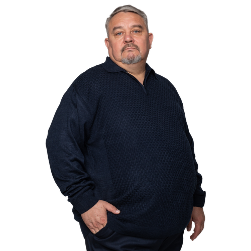 фото Пуловер turhan, размер 4 xl, синий