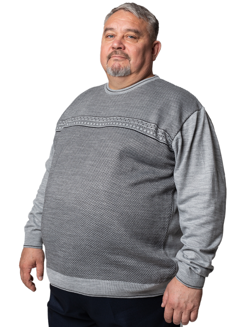 Пуловер Turhan, размер 4 XL, серый
