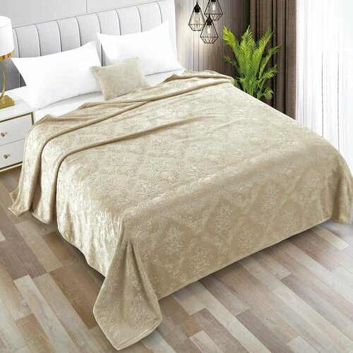 Плед мягкий Слоновая кость 220Х200