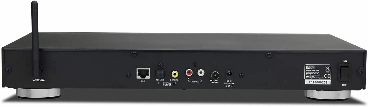 Hi-Fi интернет-радио тюнер Ocean Digital WR-10 (WiFi, Bluetooth, LAN, цветной дисплей 2.4" TFT, аналоговый и цифровой выход) — фото 7