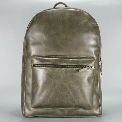 фото Рюкзак mantica, натуральная кожа, отделение для ноутбука, внутренний карман, серый