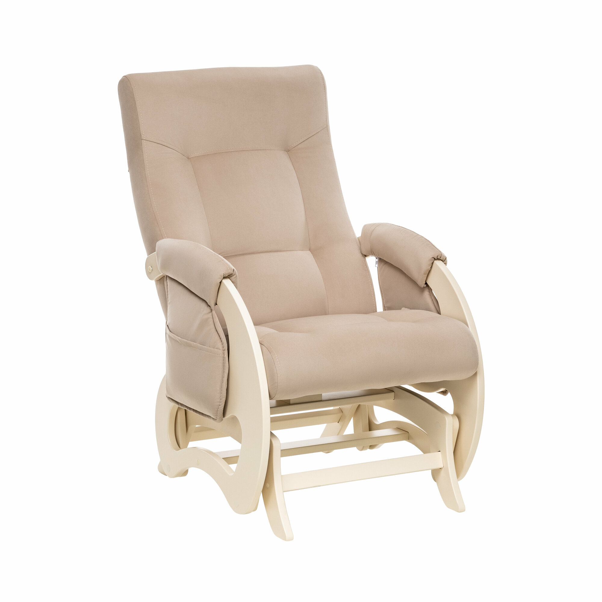 Кресло-глайдер для мамы (для кормления) Milli Ария Дуб шампань/V18 Vanilla