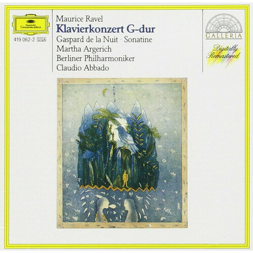 Ravel Maurice CD Ravel Maurice Klavierkonzert G-Dur компакт диски deutsche grammophon martha argerich claudio abbado prokofiev piano concerto no 3 ravel piano concerto cd