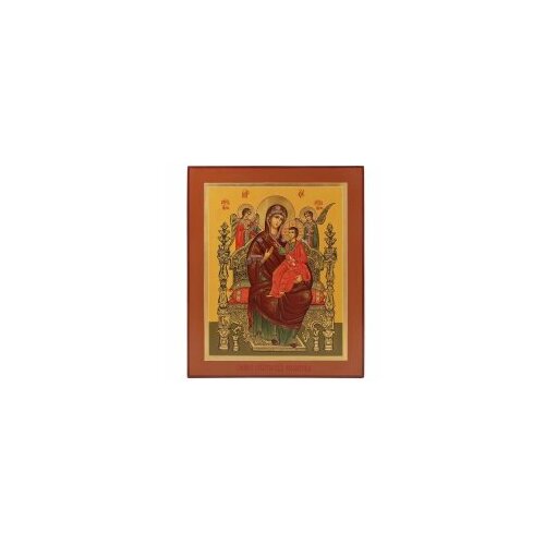 Икона БМ Всецарица 21х25 #148849 икона письмо на дереве бм иверская 21х25 127268