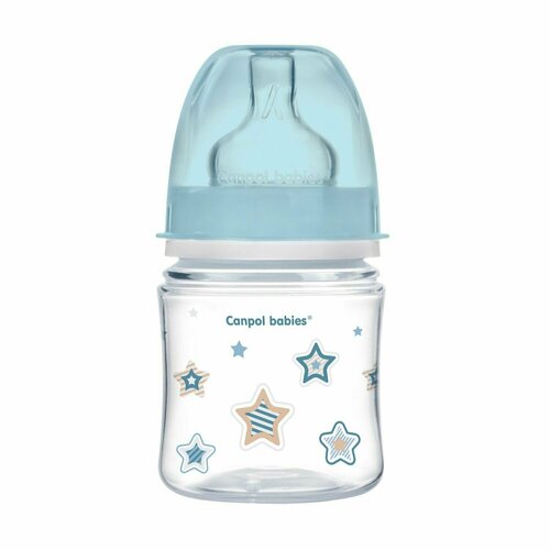 Бутылочка Canpol Babies Newborn baby EasyStart с широким горлышком антиколиковая, 120мл (с 0 месяцев) canpol babies бутылочка антиколиковая с широким горлом easystart newborn baby 240 мл с 3 месяцев розовый