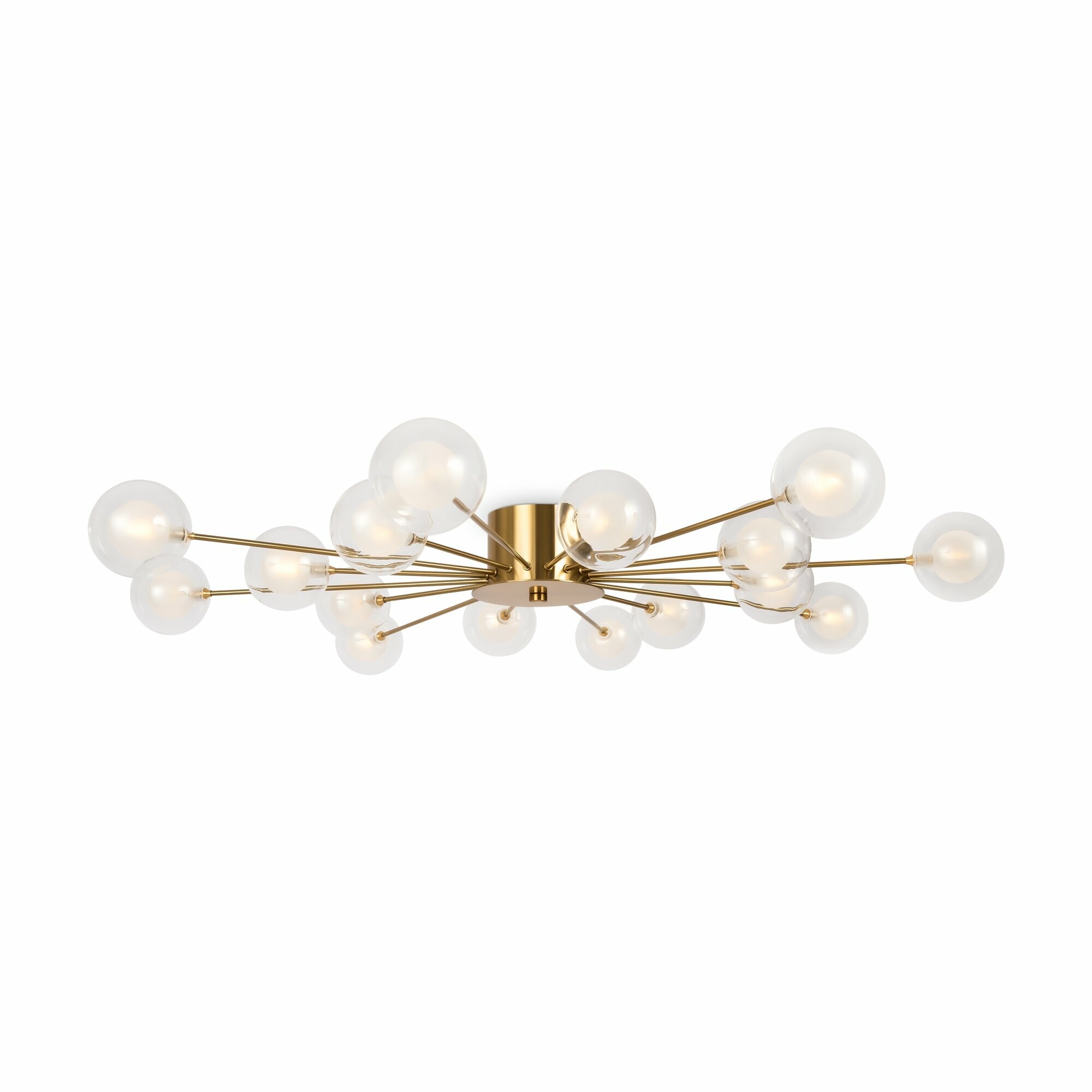 Потолочный светильник Freya Celebrity FR5242CL-16BS1_MY, G4, 48 Вт, металл, стекло, латунь