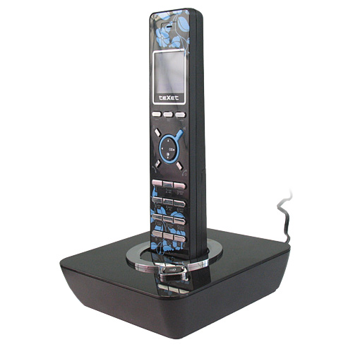 Радиотелефон Texet TX-D7600 черно-голубой