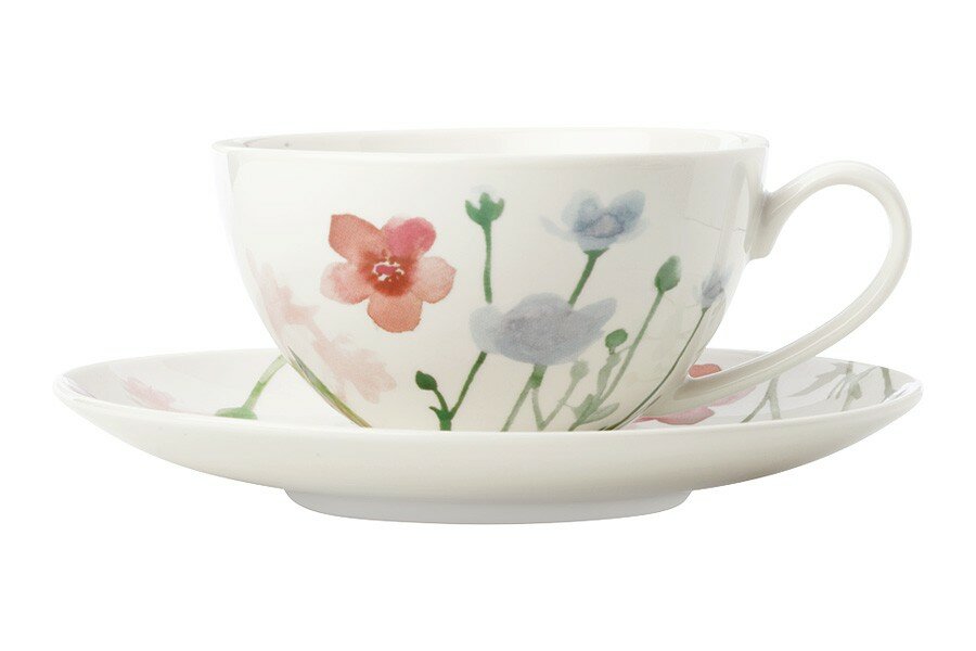 фото Чашка с блюдцем Лесные цветы, 0,2 л (Maxwell&Williams)