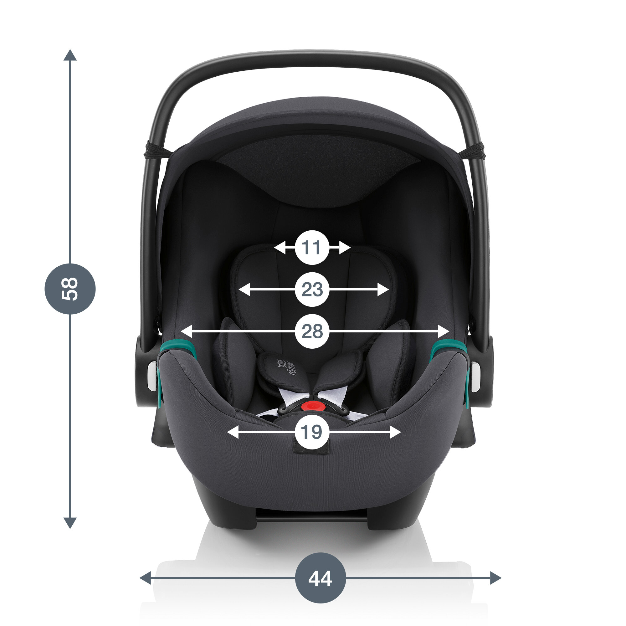 Автокресло детское BRITAX ROEMER Baby-Safe 3 i-Size, 0/0+, от 0 мес до 15 мес, светло-серый - фото №6