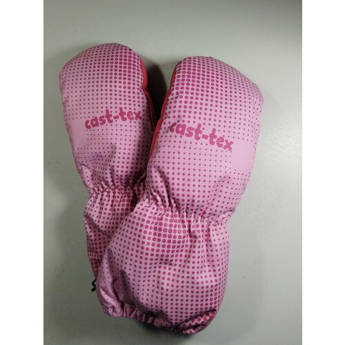 Варежки CAST-TEX для девочек зимние, размер 2-4года, розовый