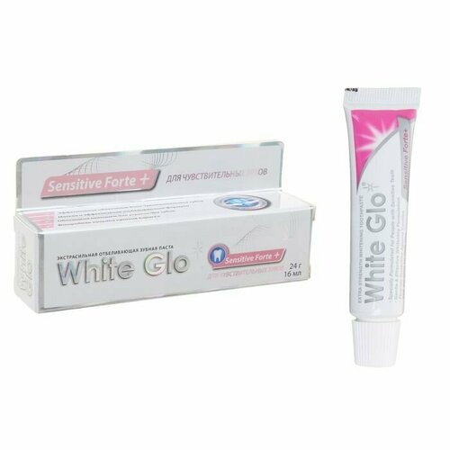 Отбеливающая зубная паста White Glo для снижения чувствительности зубов, 24 г (комплект из 16 шт)
