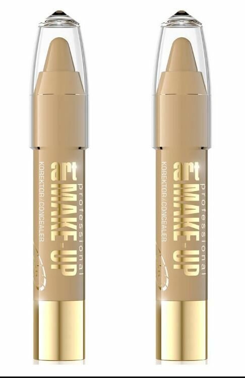 Eveline Cosmetics Корректирующий карандаш Art Professional Make-up Тон 2 Almond, 2 шт