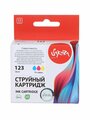 Картридж F6V16AE (№123 Tri-colour) для HP, струйный, триколор, 18 мл, 330 страниц, Sakura