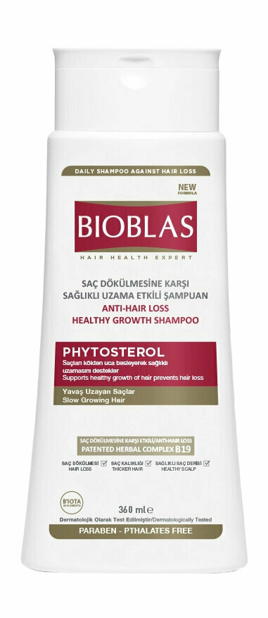 Шампунь для роста волос с фитостеролом Bioblas Phytosterol Anti Hair Loss Healthy Growth Shampoo