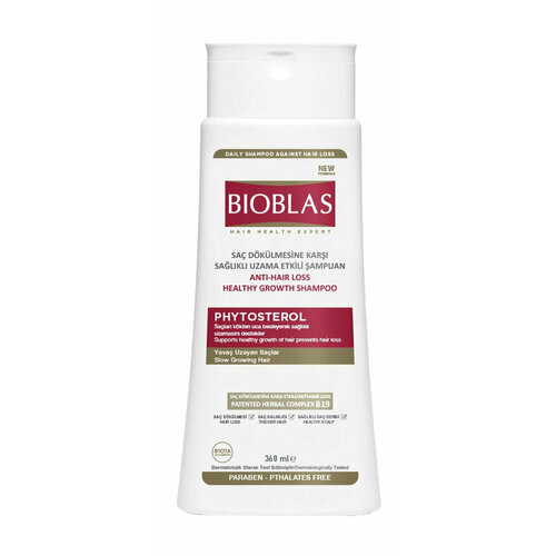 Шампунь для роста волос с фитостеролом Bioblas Phytosterol Anti Hair Loss Healthy Growth Shampoo