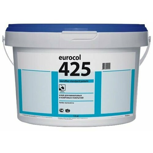 Форбо еврокол 425 Еврофлекс Стандарт клей для виниловых и ковровых покрытий дисперсионный (13кг) / FORBO EUROCOL 425 Euroflex Standard клей для покрыт