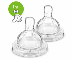 Philips Avent Соска с медленным потоком №2 с 1 месяца SCF632/27