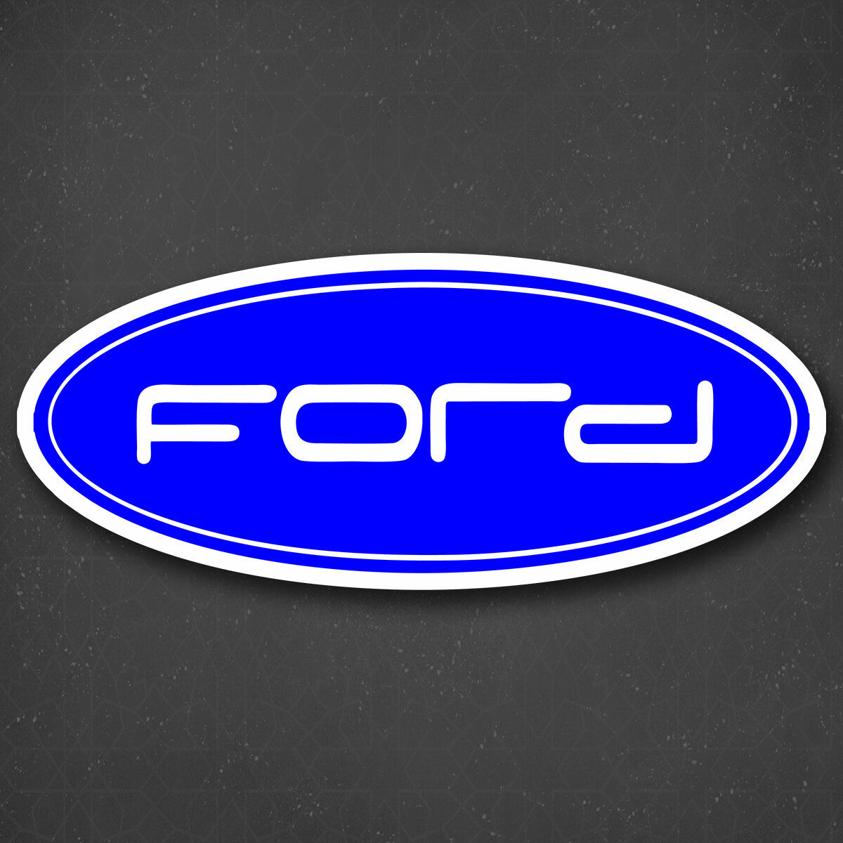 Наклейка на авто "FORD logo - Форд логотип" 24x10 см