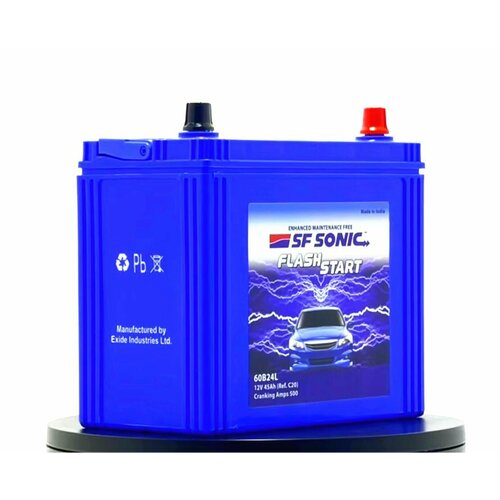 Автомобильный аккумулятор премиум класса SF SONIC 6СТ-45.0 (60B24L) тонк. кл