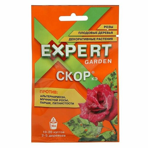 Средство от болезней растений Expert Garden Скор, 2 мл (комплект из 12 шт) фунгицид expert garden скор от болезней на розах плодовых и декоративных растениях 2 мл