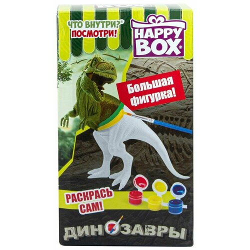 Набор Happy Box Раскрашиваемые динозавры Фигурка + карамель 30г в ассортименте х 2шт