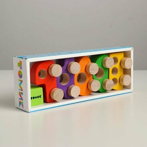 Фигурка деревянная «Каталка» «Машинки Томик» набор: 5 штук (комплект из 3 шт)