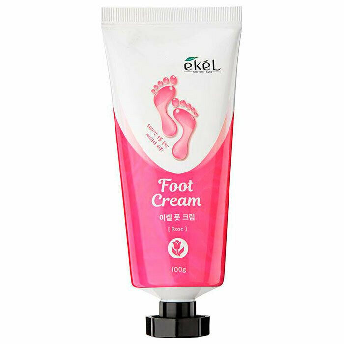 EKEL Успокаивающий крем для ног с экстрактом розы Foot Cream Rose, 100гр - фото №15