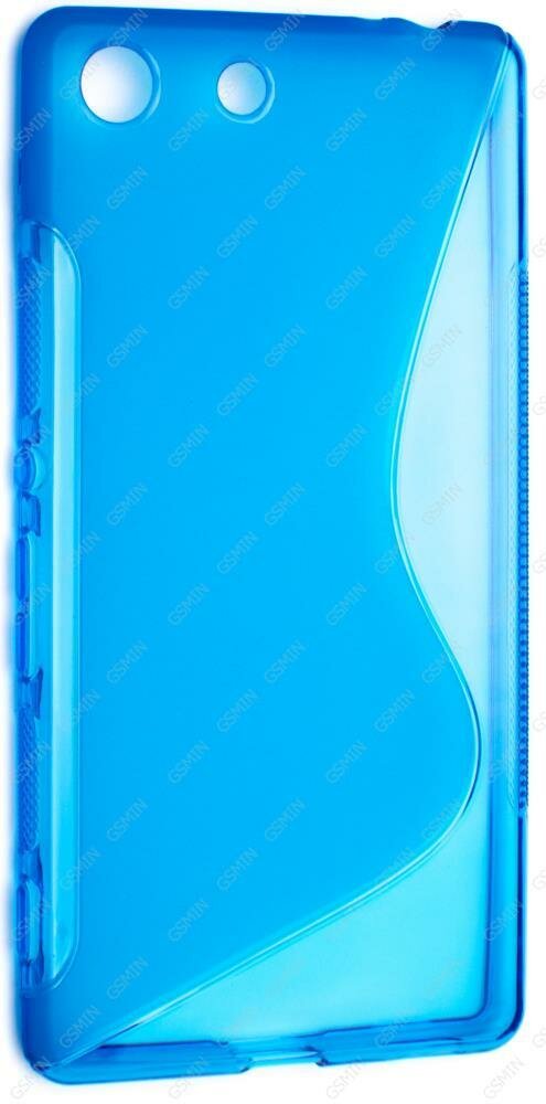 Чехол силиконовый для Sony Xperia M5 S-Line TPU (Синий)