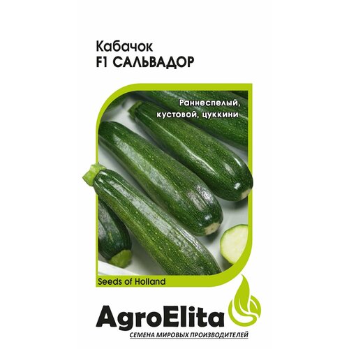 Семена Кабачок Сальвадор F1, 5шт, AgroElita, Enza Zaden семена укроп грин сливз 1 0г agroelita enza zaden