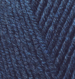 Пряжа Alize Lanagold Fine темно-синий (58), 51%акрил/49%шерсть, 390м, 100г, 5шт