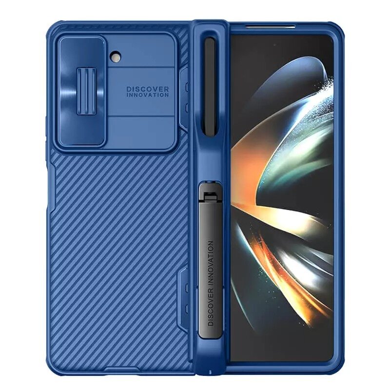 Противоударный чехол Nillkin CamShield Fold Case (с держателем для ручки) для Samsung Galaxy Z Fold 5 5G черный